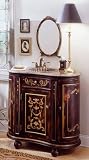 Fairfax Home Furnishings 260011B Designer Vanity with Brown Marble Top