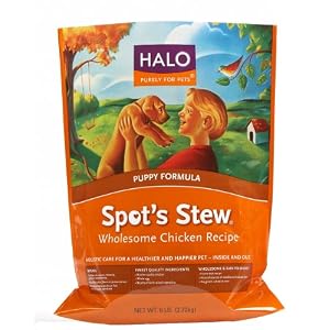 Halo Spot\'s Stew Natural Dry Dog Food, Puppy, Wholesome Chicken Recipe, 6-Pound Bag