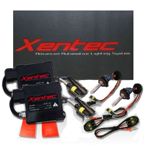 XENTEC 9007/9004/HB5 Hi/Lo 10000K HID Slim Ballast HID Xenon Kit w/ Hi-beam Halogen (Brillant Blue)