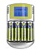 Varta Power Play LCD Charger m. 4 AA (2500mAh) Professional Accus + 12V + USB
