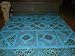 Vintage Banjara Sari Bedspreads Blue Mirror Embroidery Tapestry King Bedcover 90x108