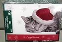 Hallmark Christmas Box Cards BXC9513 Santa Cat