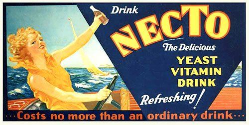 1920's Necto Soft Drink Vintage Beverage Antique Advertising Poster