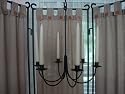 Wrought Iron 6 Arm Candle Chandelier