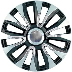 14" Avalone Wheel Trims - Chrome/Black - Set of 4