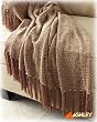 Stonehaven Cocoa Chenille Sofa Throw Blanket By Ashley Furniture