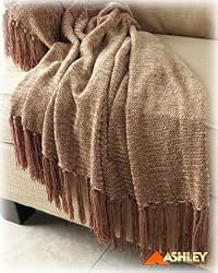 Stonehaven Cocoa Chenille Sofa Throw Blanket By Ashley Furniture