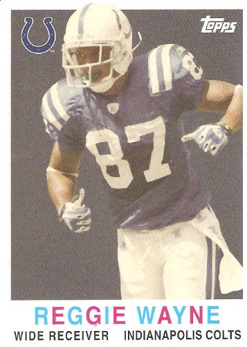 2008 Topps Turn Back the Clock #36 Reggie Wayne - Indianapolis Colts (Football Cards) Mint Condition - In Protective Display Case!