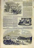 1853 VICTORIA BANK MELBOURNE GOLD NUGGETS BERDAN PRINT