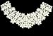 Flower Neckline Lace Collar Charming Sewing Applique Style Beige