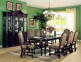 Home Elegance 1360-102-7 Carlsbad Collection 7 Piece Dining Room Set Distressed Cherry Finish Free Shipping