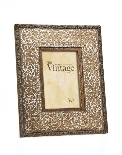 Philip Whitney 5x7 Vintage Wooden Gold Scroll Picture Frame