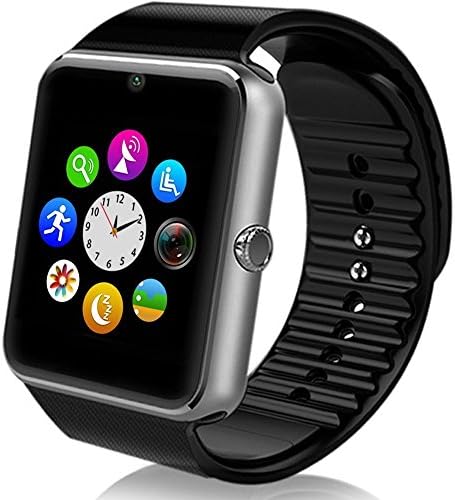 Villarreal Sweatproof Smart Watch Phone for iPhone and Android SmartPhones (Black)