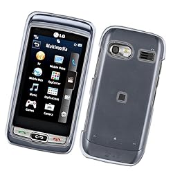 LG Vu Plus GR700 (AT&T) Snap-on Protector Hard Case, Smoke Transparent