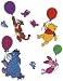 Disney Iron-On Appliques-Pooh & Friends W/Balloons