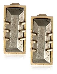 Kelly Wearstler Hyde 18k Gold Finish Pyrite Stud Earrings
