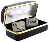 Fore! Golf Club & Ball Pewter Cufflinks Gift Boxed