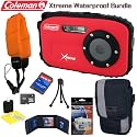 Coleman C5WP-R Xtreme 12MP 33ft. Waterproof Digital Camera Bundle