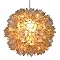 Capiz Shell Floral Pendant Light - White
