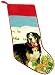Festive Greater Swiss Mountain Dog Wool Needlepoint Christmas Stocking - Exclusive Design by For the Love of Dogs
