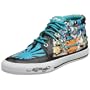 Ed Hardy Men's Fuze Midrise Slip On,Black/Aqua-19SFZ102M,12 M US