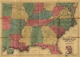 Map of the seat of war . To accompany the American Conflict. (Civil War Map Reprint: 36 x 26)