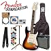 Fender Starcaster Electric Guitar - Sunburst - Includes: Planet Waves Guitar Cable, Strap, Ultra Stand, Qwiktune Tuner, D'Addario EXL110 strings, Planet Waves/GO-DPS 16 Pick Sampler (#PW-SAMPLER) & 15-Watt Starcaster Guitar Amp