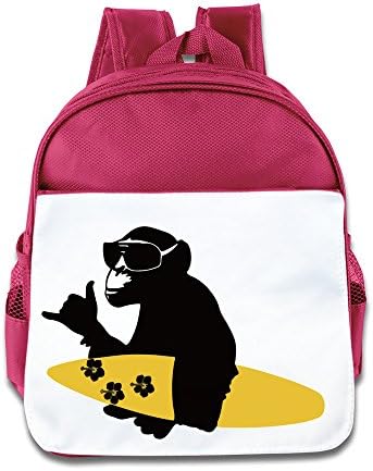 School Bag Gorilla Like Surf Sports Children Backpacks Cute Pink Bags