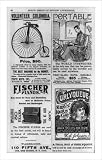 Historic Print (XL): [Two pages of advertisements for Columbia bicycle, Portable typewriter, Fischer piano, C