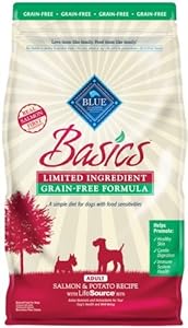 Blue Buffalo BLUE Basics Grain Free Adult Salmon And Potato Recipe Dr Blue Buffalo BLUE Basics Grain Free Adult Salmon And Potato Recipe Dr
