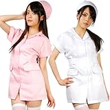 New シングルタイプ・癒し系Angelナース服 (Mサイズ・ホワイト)