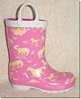 Hatley - Kid's Pink with Horses Rain Boots