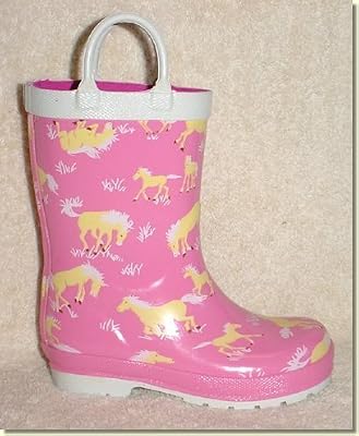 Hatley - Kid's Pink with Horses Rain Boots