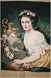 Gorgeous Completed Wool Needlepoint Canvas-Lady2