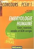 Embryologie humaine PCEM1 : Cours, exercices, annales et QCM corrigés