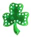 Sienna Lighted LED Holographic Green Shamrock St. Patrick's Day Window Silhouette, 15
