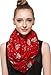 HUAN XUN Soft Lightweight Floral Bird Animal Print Infinity Loop Scarf