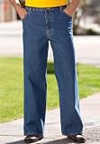 KingSize Big & Tall Comfort Waist Side Elastic Wide Leg Stretch Jeans