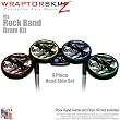 Abstract 02 Colors Skin by WraptorSkinz fits Rock Band Drum Set for Nintendo Wii, XBOX 360, PS2 & PS3 (DRUMS NOT INCLUDED)