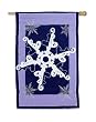 Snowflake Estate Size Applique Flag