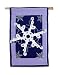 Snowflake Estate Size Applique Flag