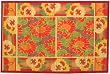 Laser Printed Split Bamboo Sunflowers 2' x 3' Veranda Rug