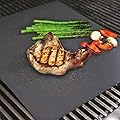 Set of 2 Highest Quality BBQ Barbecue Grill & Baking Non-stick Mats Reusable for Years, FDA Approved, Works on Any BBQ Grill or As Oven Baking Pan Liners Can Be Cut to Fit Dishwasher Safe Perfect for Ribs, Fish, Vegetables, Steaks, Burgers, Kobobs, Shrimp