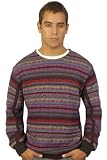 Review   / Men's Striped and Patterned Alpaca Sweater