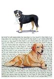Greater Swiss Mountain Dog Glass Cutting Board