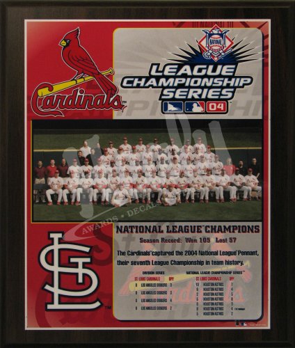 2004 St. Louis Cardinals Major League Baseball National League Championship 11x13 Plaque
