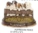 Door Stop - Puppies on Fence