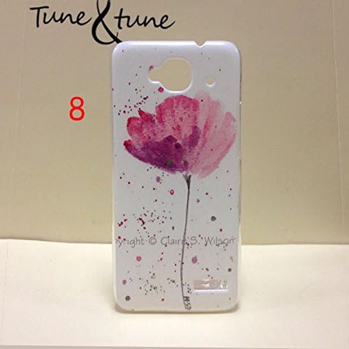 New Painting Hard PC Plastic Phone Case For Alcatel One Touch Idol mini 6012X+screen protector (Flower purple)