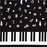 51VM9J0xlxL. SL160  black Japanese fabric Alice in Wonderland piano (Sold in multiples of 0.5 meter)