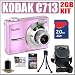 Kodak Easyshare C713 7MP Digital Zoom Camera (Pink) + 2GB Accessory Kit 